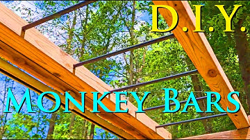 DIY How to Build Monkey Bars for Kids Swing Set