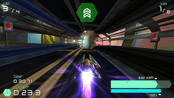 Wipeout Pulse - Campaign Grid 7 - Single Race - Flash - de Konstruct Black [PSP] [1080p] [60fps]