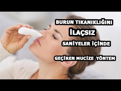 BURUN TIKANIKLIĞINA KESİN ÇÖZÜM   VE  DOĞAL BURUN SPREYİ YAPIMI