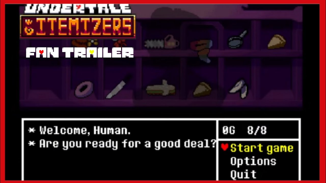 Undertale: Itemizers [Beta] - Fan Trailer