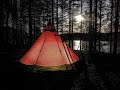 Tentipi Zirkon 5 CP. Ночевка с костром