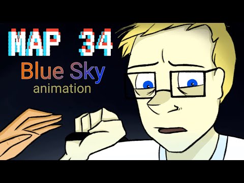 MAP 34 . Blue Sky . ( Portal 2 ) Animation.