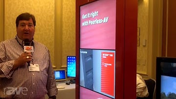 E4 AV Tour: Peerless-AV Intros its KIP555 55" Portrait Kiosk With Customizable Options