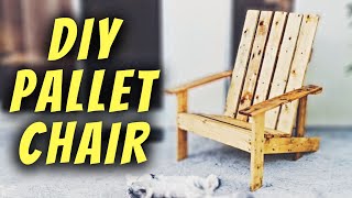 How To Make A Pallet Lounge Chair | Simple Pallet Furniture | Easy Pallet Chair (Step By Step DIY)