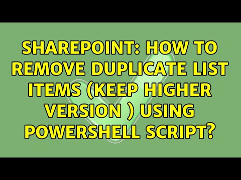 Sharepoint: How to