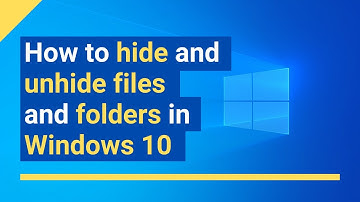 How to hide files and folders in Windows 10 using CMD (command prompt)