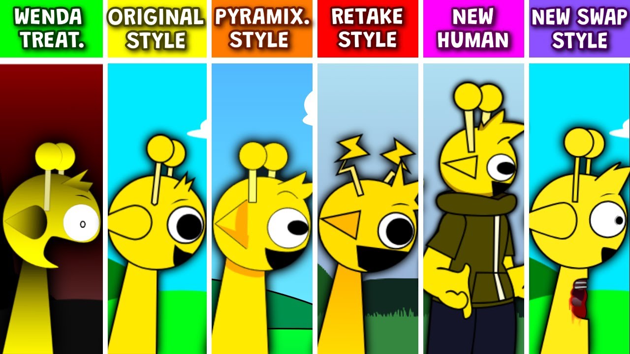 Sprunki WENDA Treatment VS Original Style VS Pyramix Style VS Retake VS sprunki-wenda-treatment-vs-original-style-vs-pyramix-style-vs-retake-vs