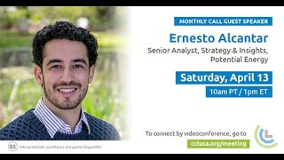 Ernesto Alcantar, Potential Energy Coalition | April 2024 Monthly Speakers | Citizens