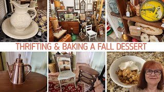 THRIFTING & BAKING A FALL DESSERT