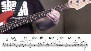 Jazz bass for beginners: When Sunny Gets Blue chords