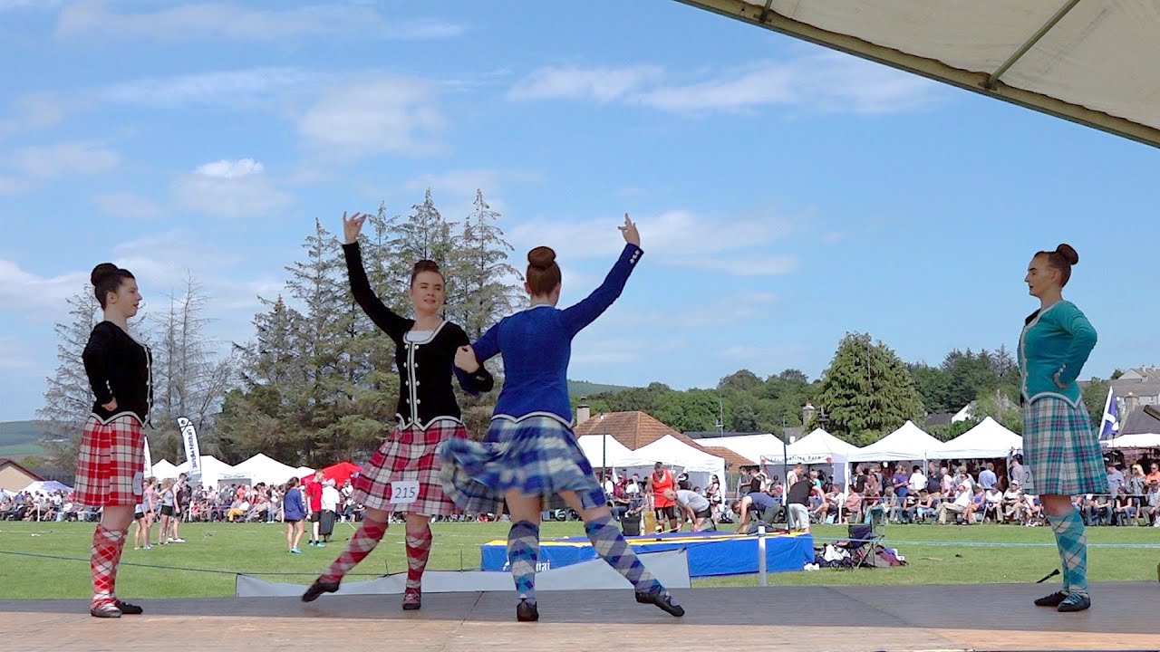 Reel of Tulloch Scottish Highland Dance competition during Dufftown ...