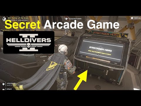 Secret Mini-Arcade In Helldivers 2: Stratagem Hero