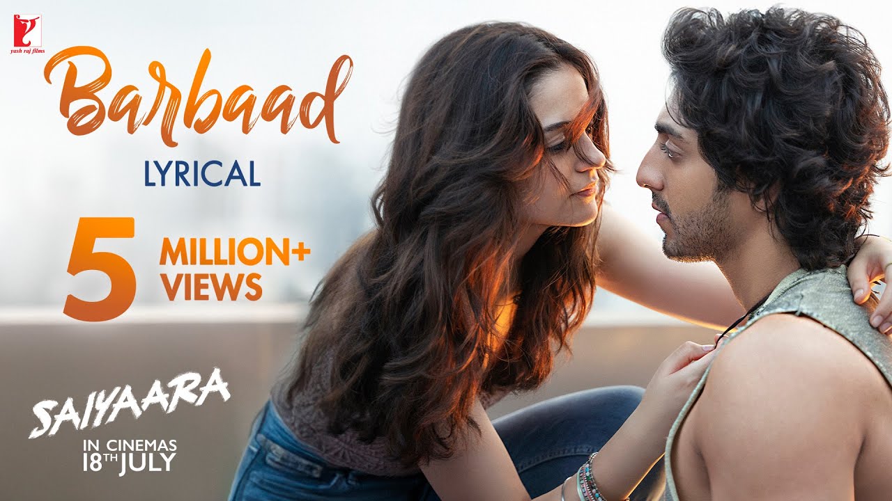 Lyrical | Barbaad Song | Saiyaara | Ahaan Panday, Aneet Padda | The Rish | Jubin Nautiyal