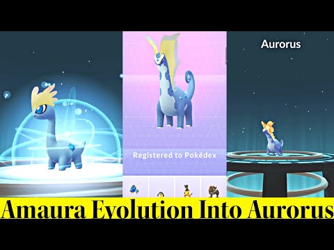 Amaura 🌌 Evolution Into Aurorus In Pokemon Go | New Adventure Week Event Pokemon Go Great League PvP