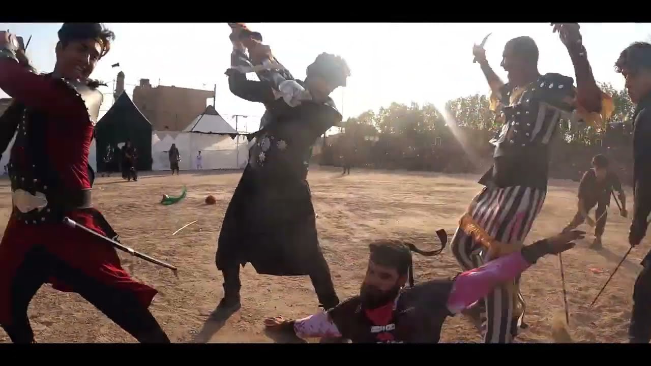 شاهد ماذا فعل هذا الشاب في تمثيل دور علي الاكبر \\ تشابية مدينة الصدر قطاع 79