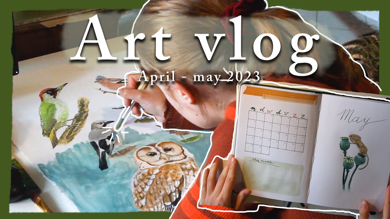 I made some art // Vlog from April and May