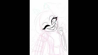 Messy haired Velvette‼️ #hazbinhotelfanart #hazbinhotel #hazbin #velvette #shorts #art #drawing