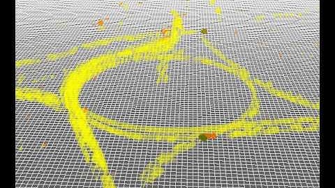 Dynamic 3D Normal Distribution Map showing only the dynamic objects