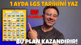 1 AYDA LGS TARİHİNİ YAZDIRAN ÇALIŞMA PROGRAMI 👉 LGS 2024 Tayfa Tarih Yazıyor.