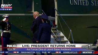 WATCH: Did President Trump Salute Marines While Boarding? (FNN)