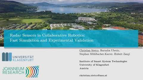 Radar Sensors in Collaborative Robotics: Fast Simulation and Experimental Validation
