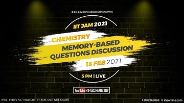 IIT-JAM 2021 | Memory Based Questions Discussion