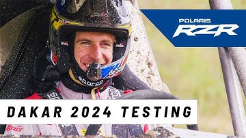 Xavier de Soultrait (Sébastien Loeb Racing) tests the Polaris RZR Pro R Factory ahead of DAKAR 2024