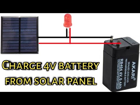 charge 4v battery from solar panel how to charge 4v battery from solar panel