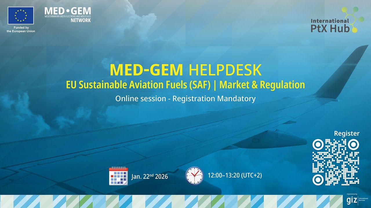 MED-GEM Helpdesk | EU Sustainable Aviation Fuels - Market & Regulation