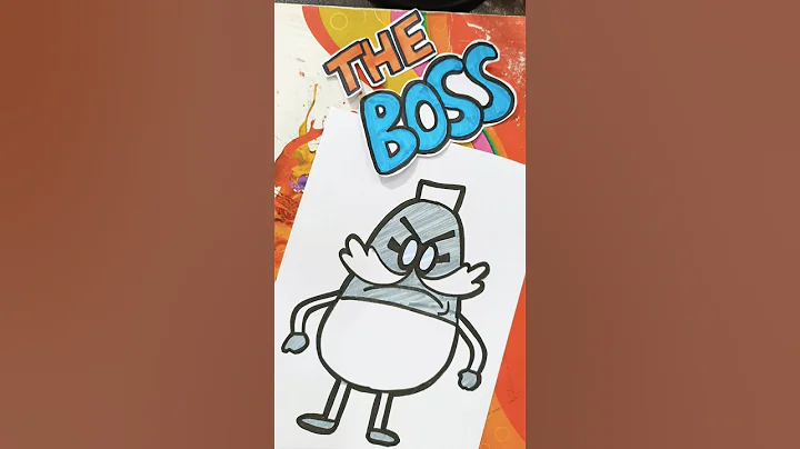 Draw The Boss From Lamput 😜 #shortfeed #shorts