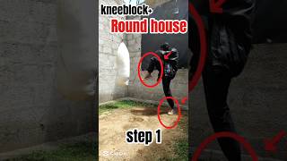 KNEE BLOCK + ROUNDHOUSE KICK COMBO 🔥🥊#shorts