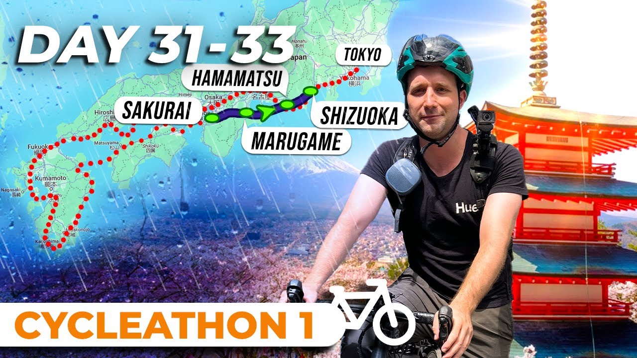 CYCLEATHON I - Day 31-33: 315.65 km from Sakurai to Shizuoka