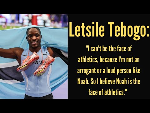 Tebogo: "I can't be the face of athletics, because I'm not an arrogant or a loud person like Noah."