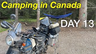 Canada Trip Day 13: Camping in Jasper National Park in Alberta Canada on a Royal Enfield Himalayan