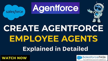Create Agentforce Employee Agents in Salesforce | Full Setup Explained | Salesforce Agentforce