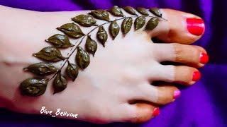 Sudanese Mehndi Design For Feet | Feet Henna Design | Easy Mehndi Design