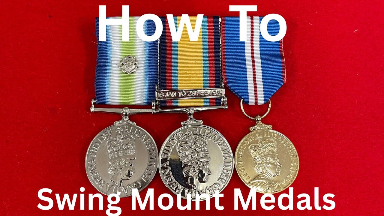 How To Swing Mount 3 Medals military britisharmy medal YouTube
