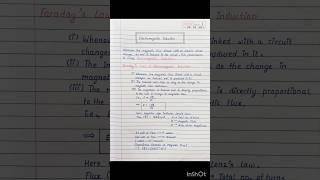 Electromagnetic Induction Notes | Class 12 | Physics | NEET | CBSE | HSC #neet #class12notes