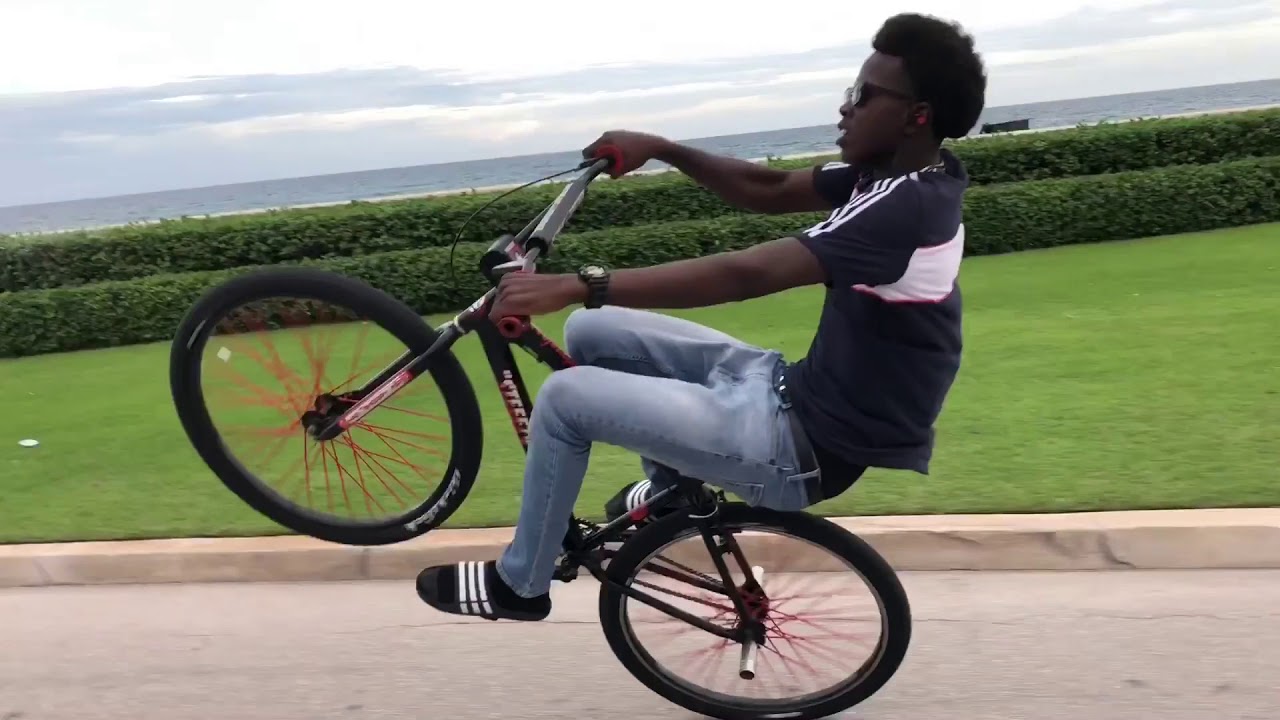 Wheelies near the beach YouTube