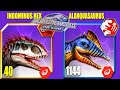 INDOMINUS REX VS ALANGASAURUS UNLOCKED TARBOSAURUS | JURASSIC WORLD THE GAME