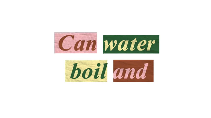 Can water boil and freeze at the same time? (words explained)