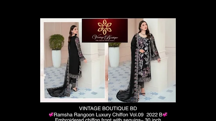RAMSHA RANGOON LUXURY CHIFFON VOL-9 2022