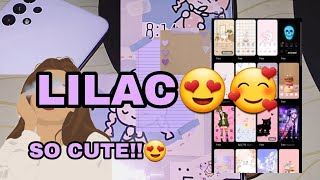 🍇How to Have a Lilac Theme for Lilac Samsung Galaxy A32!🍇 | Choosing new theme🎁 Awesome Violet screenshot 2
