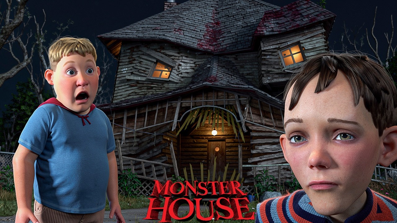 भागो! यह कोई मामूली घर नहीं है, यह एक Monster House है | Best Movie Scene |