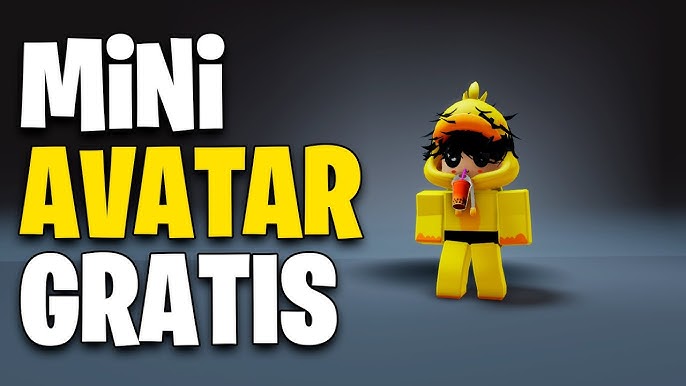 NOVA SKIN DO ROBLOX!  NOVO MINI AVATAR GRÁTIS! COMO FICAR PEQUENO DE GRAÇA  NO ROBLOX!🥳 