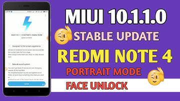 Redmi Note 4 Miui 10.1.1.0 Stable Update | Face unlock | Portrait mode | Easytricks hindi