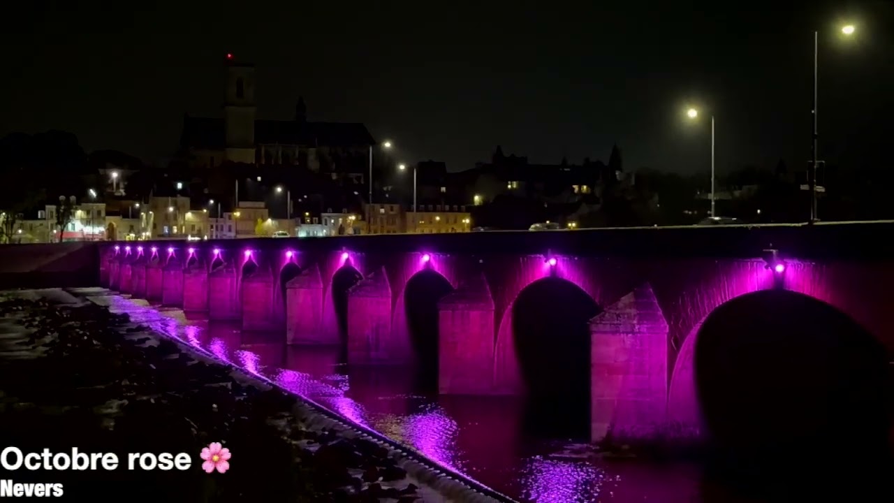 Octobre Rose à Nevers : la Loire en lumière pour soutenir la lutte contre le cancer