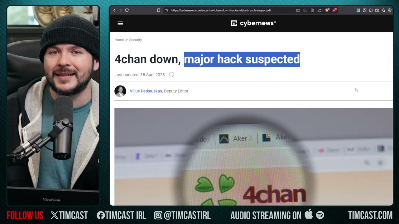4Chan HACKED And TAKEN DOWN, Hackers Leaking Moderator Info, The Internet Is OVER, End Of An Era
