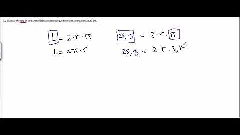 Calcular el radio de una circunferencia conociendo su longitud