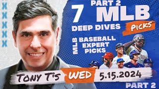 Part 2 - 7 FREE MLB Picks and Predictions on MLB Betting Tips for Today, Wednesday 5/15/2024